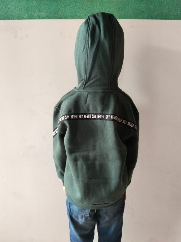 Boys Premium Lt. Green Zipper Hoodie – Soft & Comfortable Winter Wear