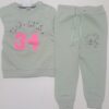Kids Premium Lt. Green Sweatshirt & Joggers Set – Soft & Cozy Winter Wear