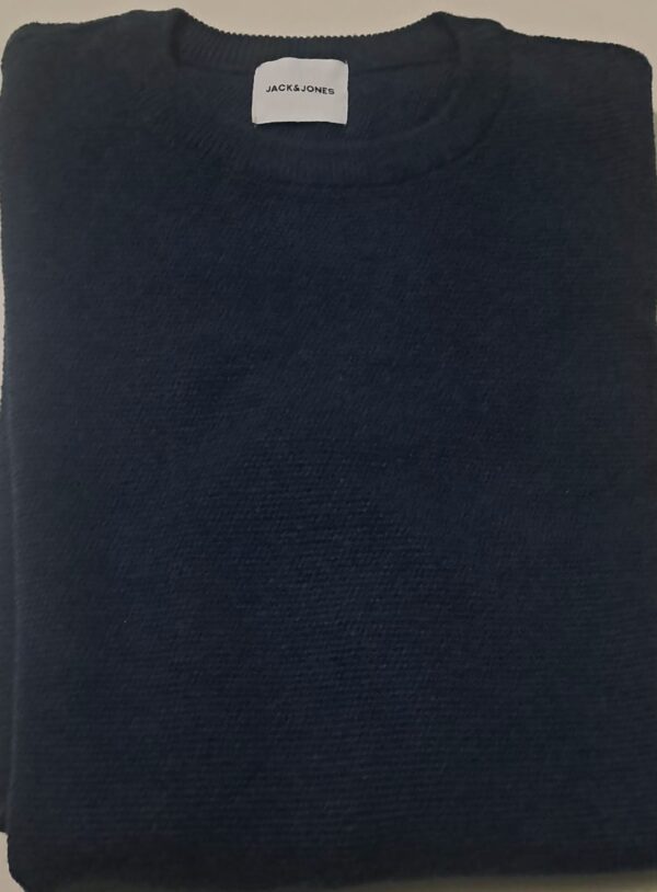 Jack & Jones Men’s Premium Textured Knit Sweater – Light Grey