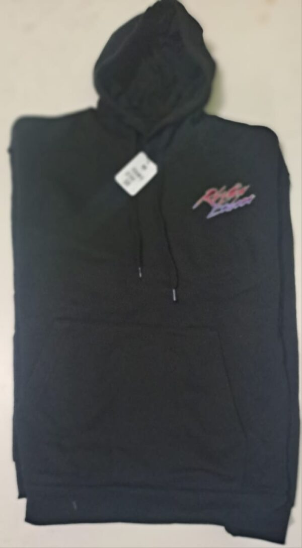 Rhythm Echoes Graphic Men's Black Hoodie – Retro Music Vibes Edition