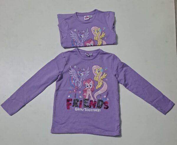 Girls’ Long Sleeve Sequin Tee – Friends Grow Together