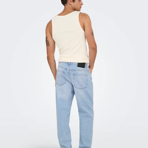ONLY & SONS Men’s Light Blue Woven Denim Pant